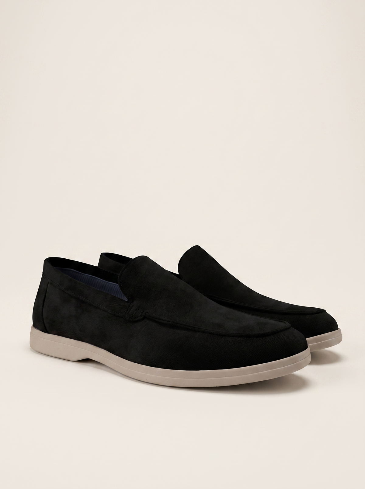 Francesco Bellani Bellagio loafer in Roman Obsidian black leather — studio packshot