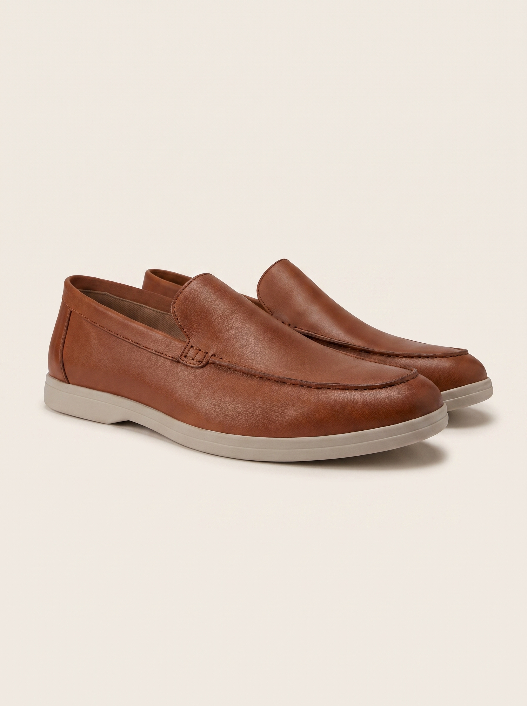 Francesco Bellani Bellagio loafer in Cinnamon Brown leather — studio packshot