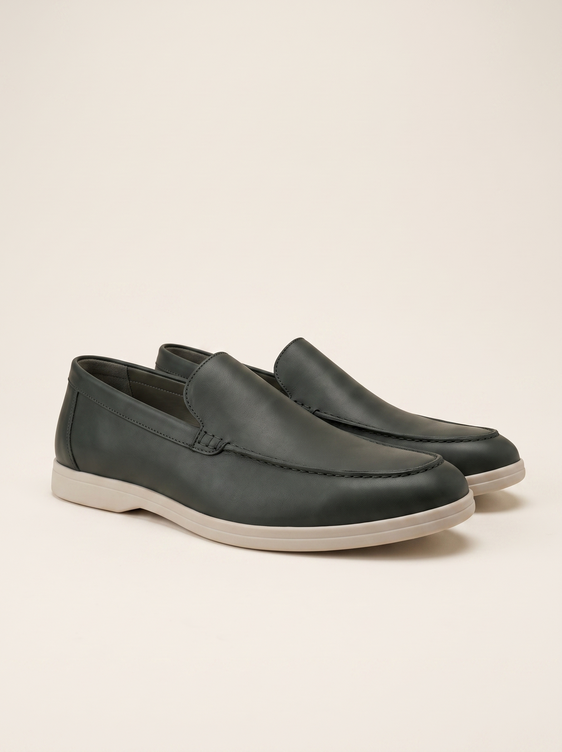 Francesco Bellani Bellagio loafer in Cypress Green leather — studio packshot