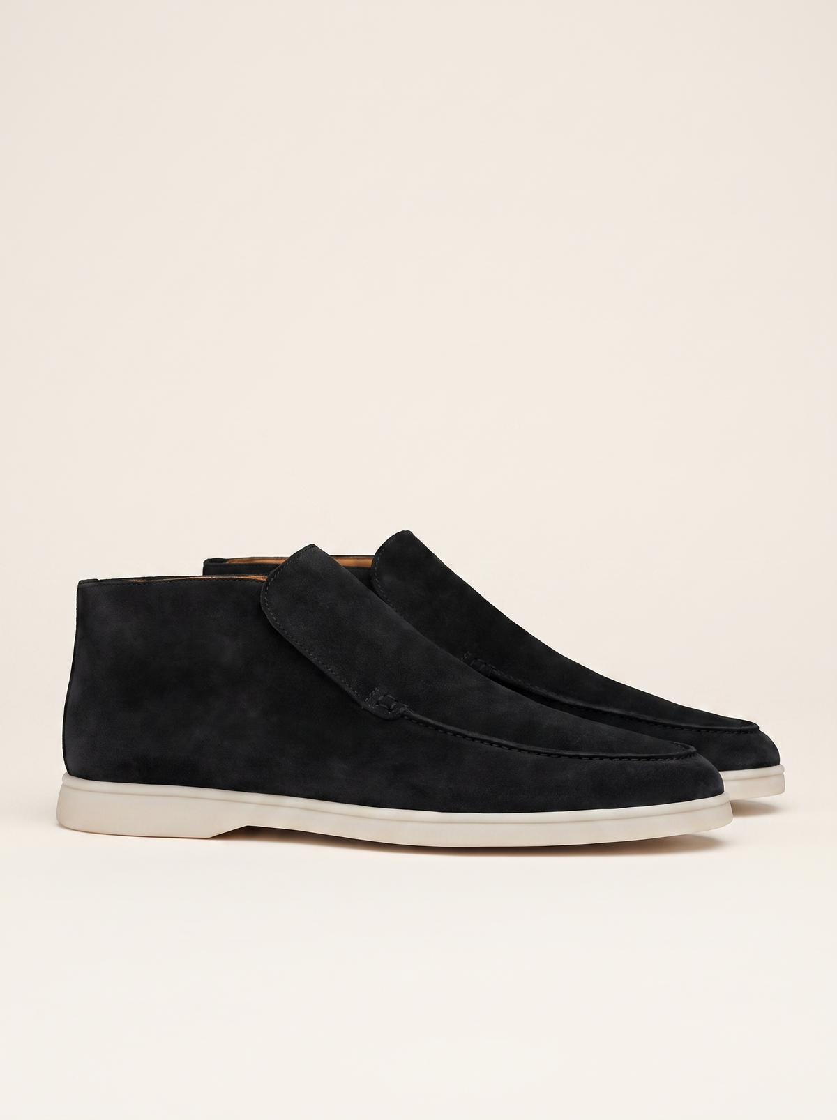 Francesco Bellani Varenna high loafer in Regal Black leather — studio packshot