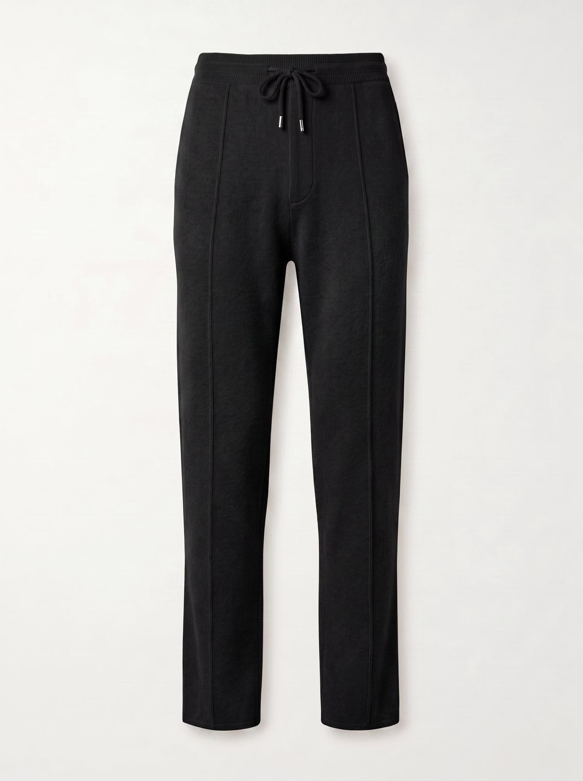 Francesco Bellani Menaggio knit trouser in Midnight Black — studio packshot