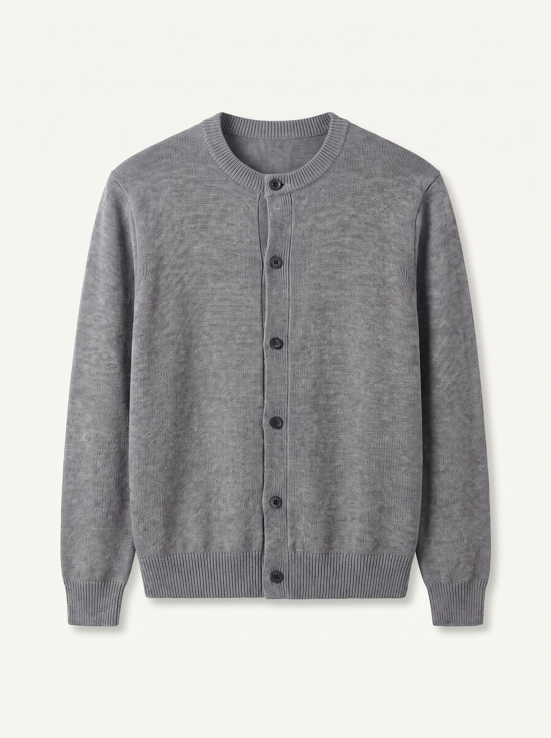 Francesco Bellani Asolo knit cardigan in Marble Grey — studio packshot