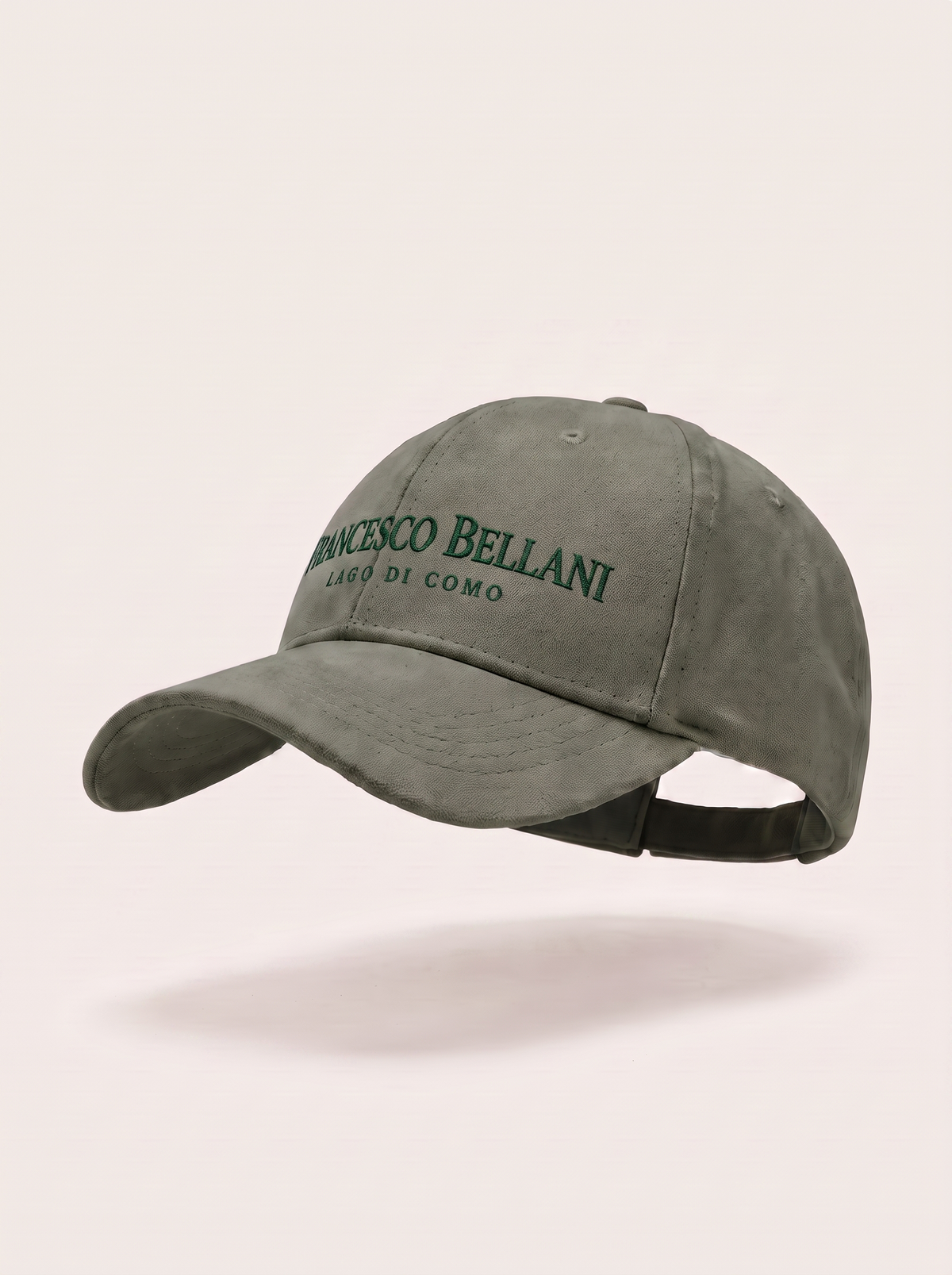 Francesco Bellani Rapallo cap in Dark Green — studio packshot