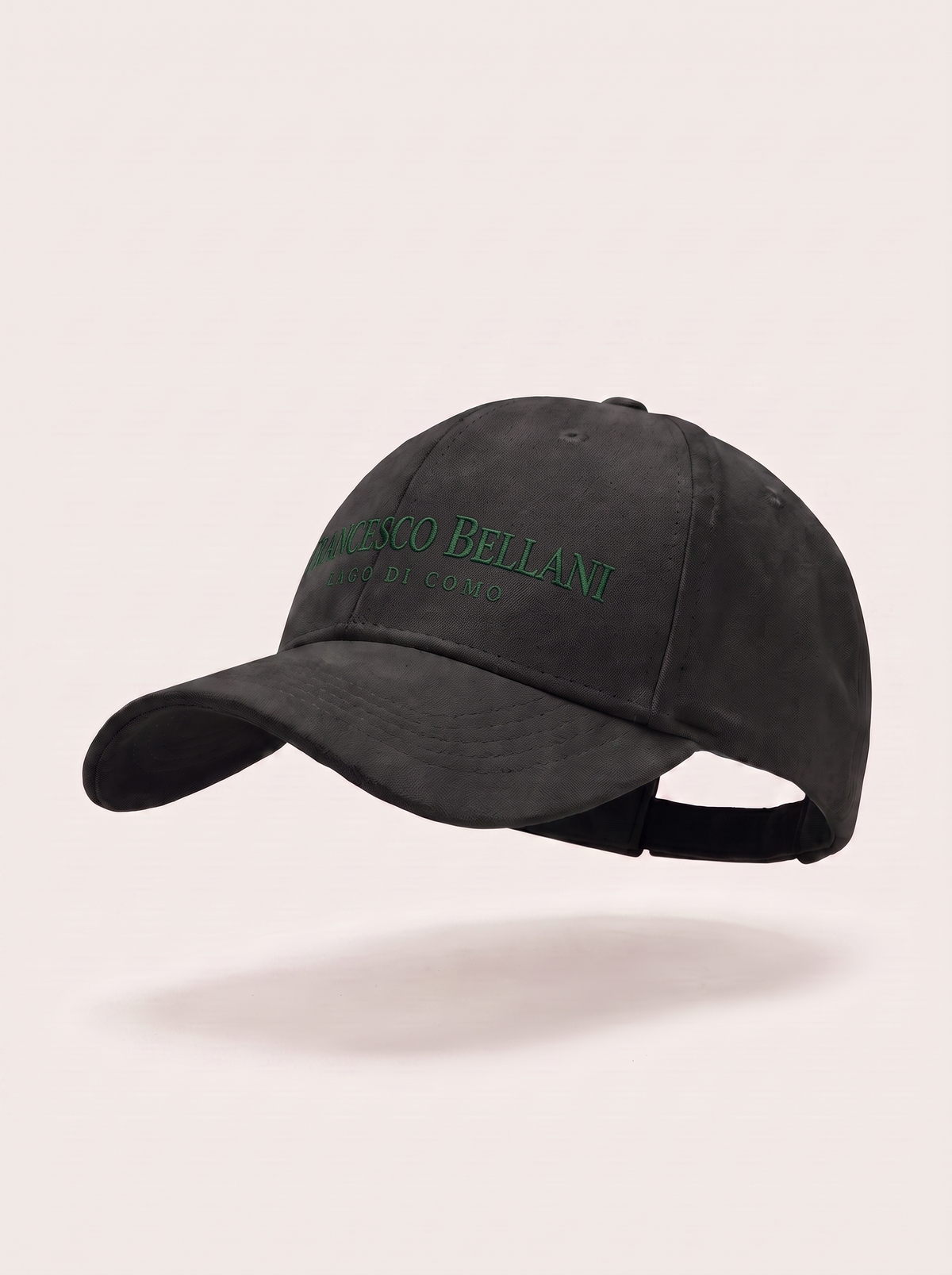 Francesco Bellani Rapallo cap in Black — studio packshot