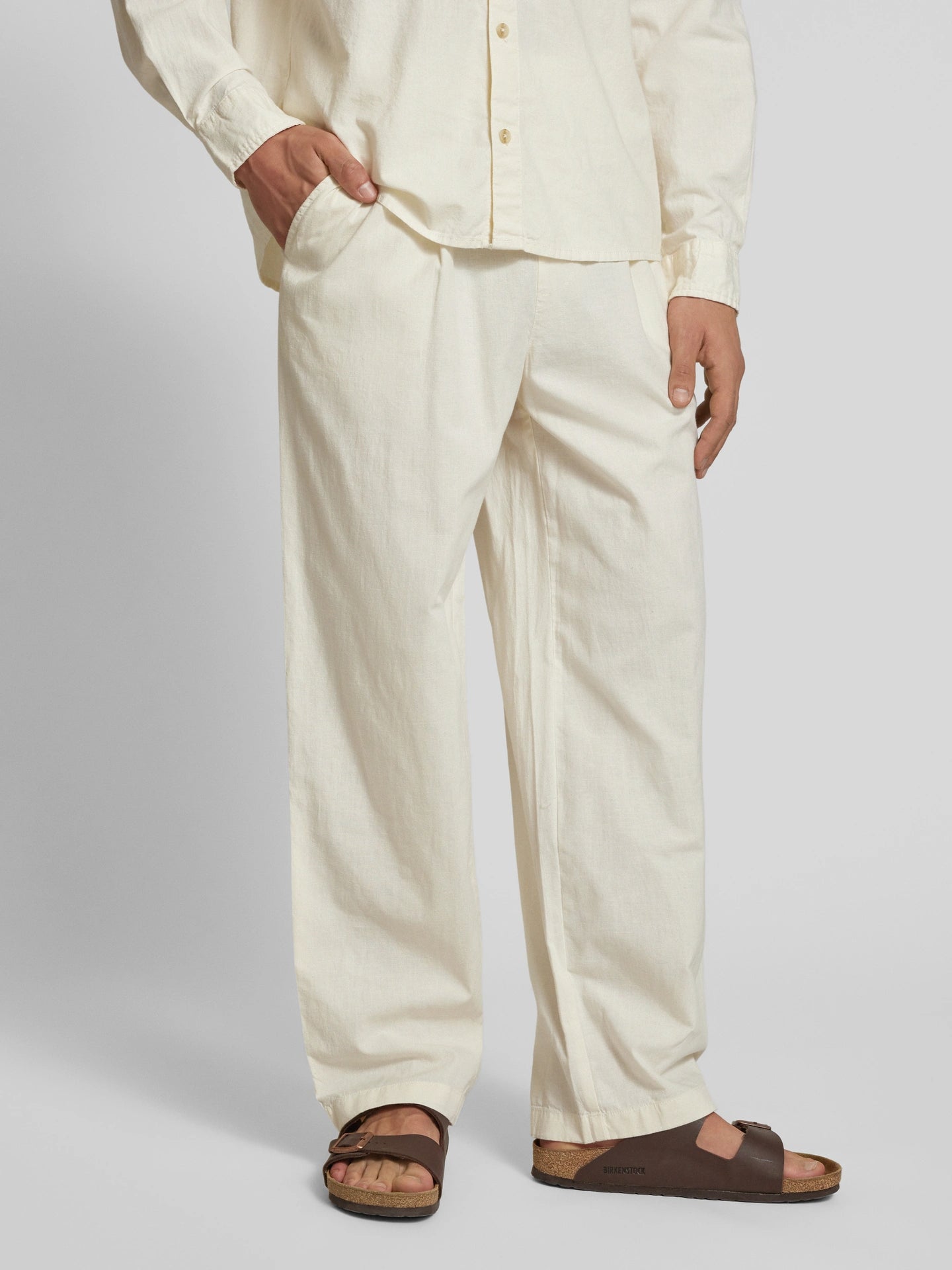 Straight Linen Pants