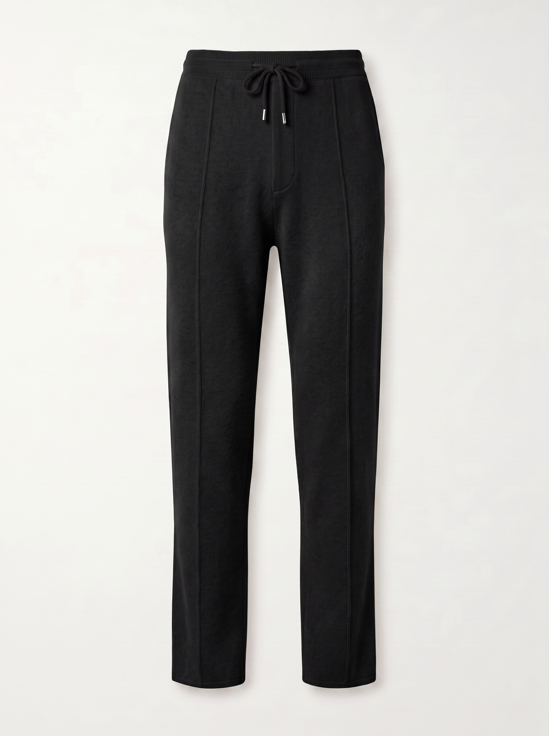 Francesco Bellani Menaggio knit trouser in Midnight Black — studio packshot