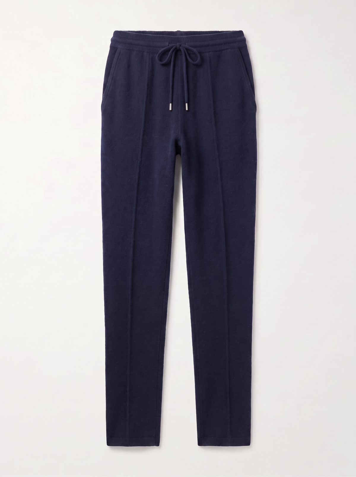 Francesco Bellani Menaggio knit trouser in Slate Blue — studio packshot
