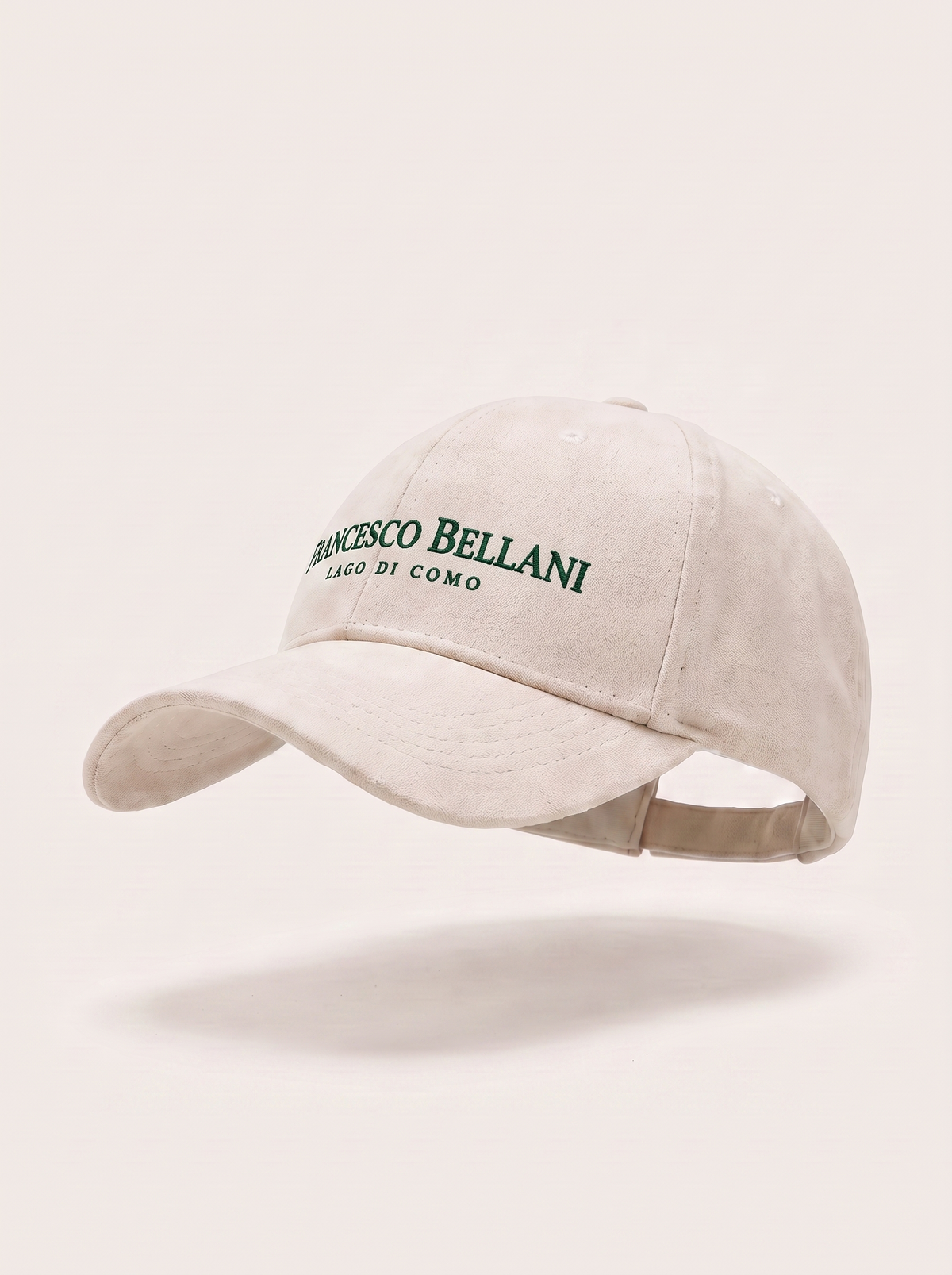 Francesco Bellani Rapallo cap in White — studio packshot