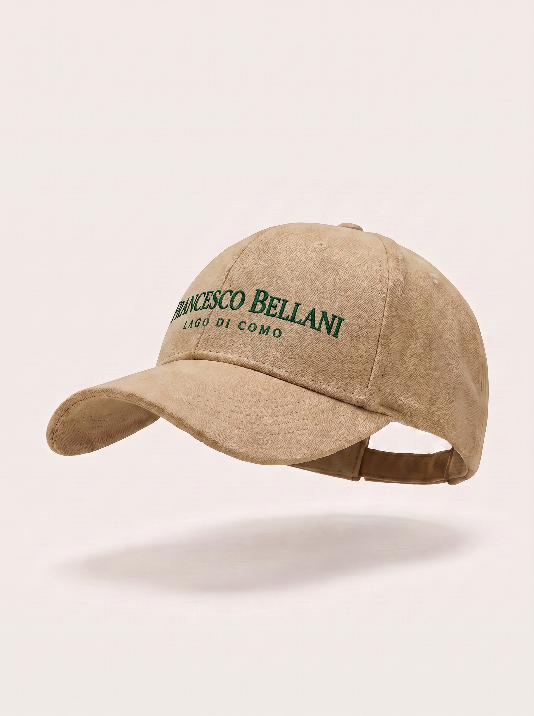 Francesco Bellani Rapallo cap in Khaki — studio packshot