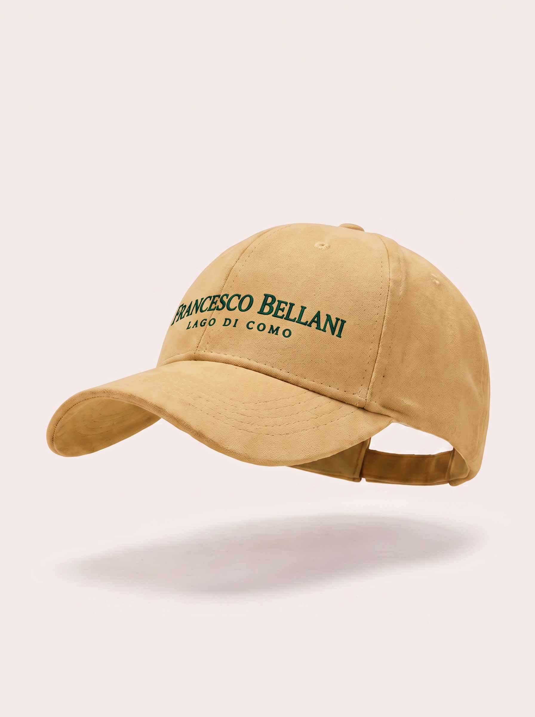 Francesco Bellani Rapallo cap in Beige Yellow — studio packshot