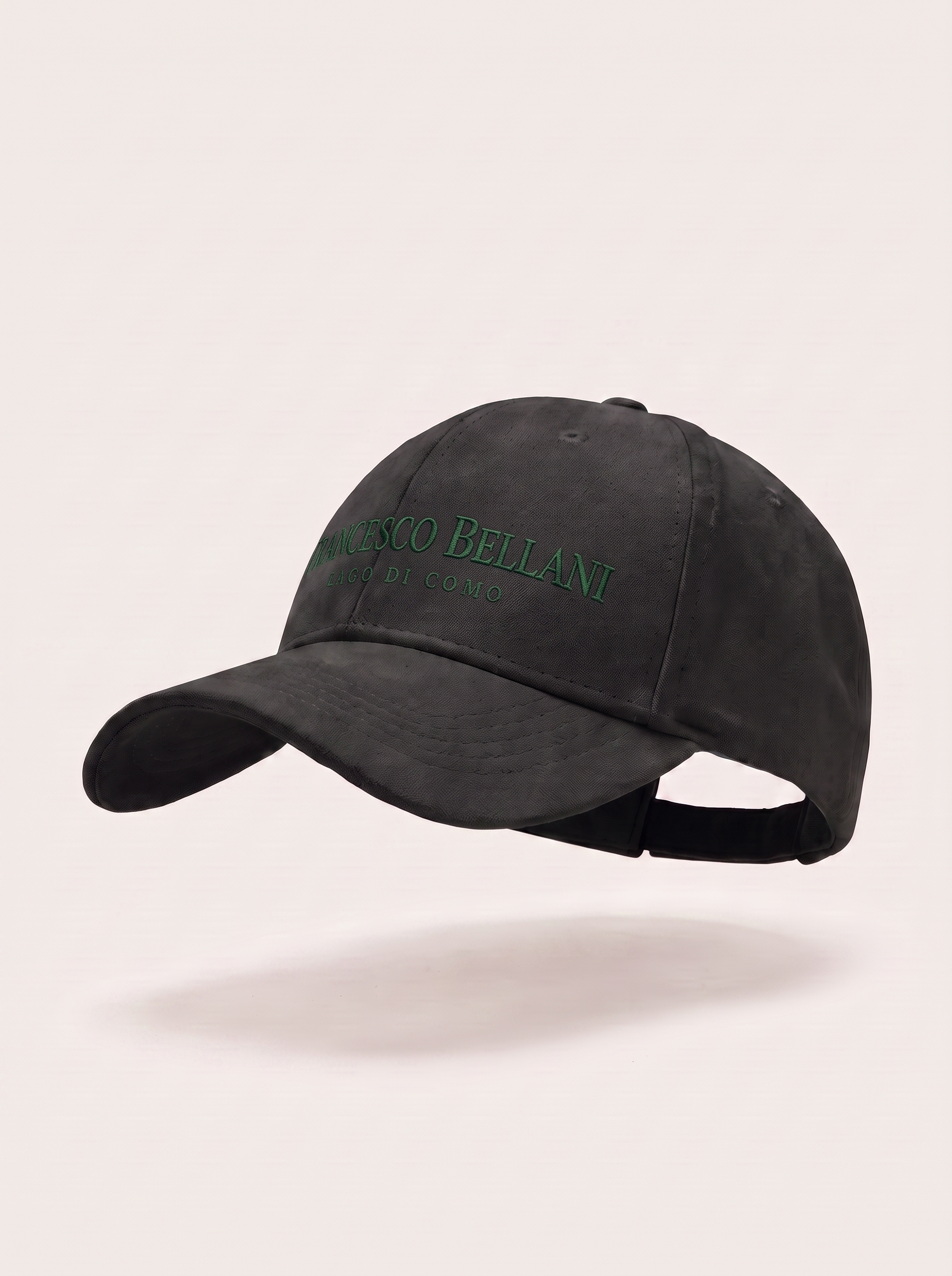 Francesco Bellani Rapallo cap in Black — studio packshot